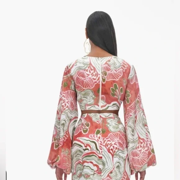 Andrea Iyamah Behati Cropped-Behati TOP Resort size S NWT - Picture 3 of 3